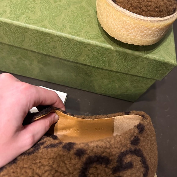 Gucci GG Lace Up Shoe 'Camel Ebony Wool' (Men’s 9UK 10US) - Picture 10 of 13